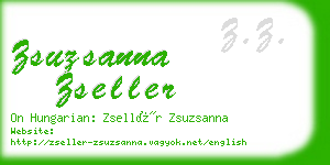 zsuzsanna zseller business card